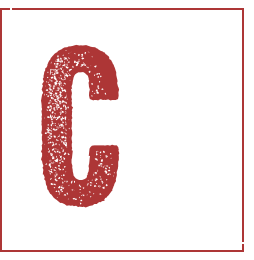 Logo with 2 C's, one red, one white